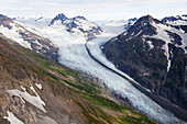 Gletscher in den Kenai Bergen, Kachemak State Park, Alaska, Vereinigte Staaten von Amerika