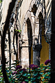 The inner courtyard Saint Francis church and convention, Sorrento, the Gulf of Naples, Campania, Italy