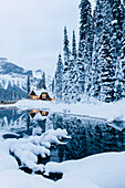 Emerald Lake Lodge, Emerald Lake, Yoho Nationalpark, British Columbia, Kanada, Nordamerika
