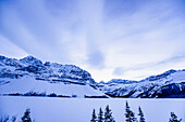 Himmel über dem Abraham Lake, Abraham Lake, Jasper Nationalpark, Alberta, Kanada, Nordamerika