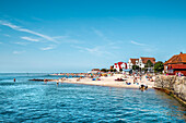 Beach, Laboe, Kiel fjord, Baltic coast, Schleswig-Holstein, Germany