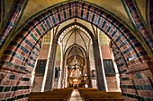 Interior of the cathedral with Bordesholmer Altar, Schleswig, Baltic coast, Schleswig-Holstein, Germany