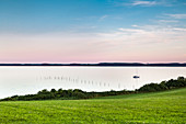 Blick von der Halbinsel Holnis nach Dänemark, Flensburger Förde, Angeln, Ostsee, Schleswig-Holstein, Deutschland