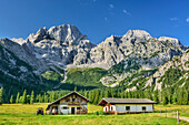 Ronalm mit Östlicher Karwendelspitze, Ronalm, Rontal, Karwendel, Naturpark Karwendel, Tirol, Österreich