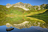 Iglsee mit Wildkarkopf, Riedingtal, Radstädter Tauern, Niedere Tauern, Kärnten, Österreich