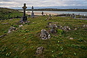 Omey Island Friedhof, Connemara, County Galway, Connacht, Irland, Europa