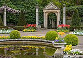 Compton Acres Garden Pond, Canford Cliffs, Poole, Dorset, England, United Kingdom, Europe