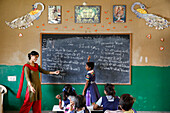 Sandipani Muni School for needy girls run by Food for Life, Vrindavan, Uttar Pradesh, India, Asia
