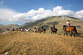 Europa, Italien, Umbrien, Perugia, Castelluccio di Norcia Sibillini Ranch