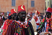 Varaita Valley (Valle Varaita), Cuneo, Sampeyre, Piedmont, Italy,Europe, Alpine historical carnival, La Baio di Sampeyre