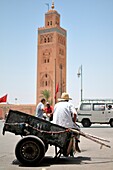 Minaret of the Koutoubia, Marrakech, Morocco, North Africa