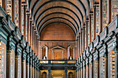 Ireland, Dublin, Trinity College, Old Library building, Long Room, interior