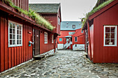 Tinganes with old parliament buildings in Torshavn, Faroe islands