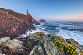 Cabo Vilan, Camarinas, A Coruna district, Galicia, Spain, Europe, View of Cabo Vilan lighthouse