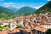 Dorf von Bagolino, Provinz Brescia, Sabbia Tal in Lombardei Bezirk, Italien, Europa