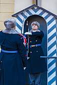 The Changing of the Guard at the castle of Prague Czech Republic Europe