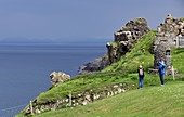 Ruin of Duntulm at the north-coast, Isle of Skye, Scotland
