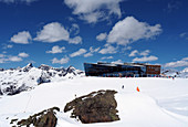 auf der Pardorama, Skiarea von Ischgl, Winter in Tirol, Österreich