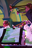 Cuban jazz musicians play in Havana, Cuba