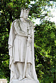 Frankreich, Paris. Val de Marne. Vincennes. Château de Vincennes. Statue des Heiligen Louis.
