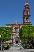 Mexico, State of Guanajuato, San Miguel de Allende, San Francisco de Sales church, 18th century, churrigueresque portal