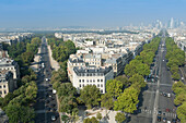 France. Paris 16th district. Place de l'Etoile. Left side: avenue Foch. Right side: avenue de la Grande Armee