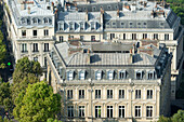 Frankreich. Paris 16. Bezirk. Platz de l'Etoile. Gebäude zwischen der Rue Lauriston und der Avenue Foch