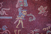 Mexiko, Staat von Mexiko, Teotihuacan archäologische präkolumbianische 200 BC, ein UNESCO-Weltkulturerbe. Fresken des Palacio de Tepantitla