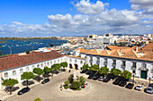 Portugal, Algarve. Faro. Main square and episcopal palace.