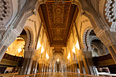 Interior of the Hassan II Mosque ,Grande Mosque Hassan II, Casablanca, Morocco