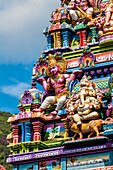 The Arul Mihu Navasakthi Vinayagar Hindu Temple, Victoria, Mahe, Republic of Seychelles, Indian Ocean, Africa