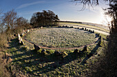 Der King's Men Steinkreis, Die Rollright Steine, Chipping Norton, Cotswolds, Oxfordshire, England, Vereinigtes Königreich, Europa
