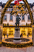 Statue vor dem Eingang des Stockholmer Centralbahnhof, Stockholm, Schweden