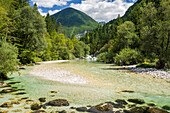 Fluss Soca, Gorenjska, Oberkrain, Nationalpark Triglav, Julische Alpen, Slowenien