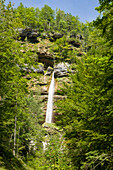 Waterfall , Slap Pericnik,  in the Vrata Valley, Mojstrana, Kranjska Gora, Gorenjska, Upper Carniola, Triglav National Park, Julian Alps, Slovenia