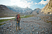 Mountaineering in Garibaldi Provincial Park, British Columbia, canada.