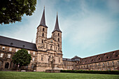 Frontansicht der Klosterkirche St. Michael am Michelsberg, Bamberg, Region Franken, Bayern, Deutschland, UNESCO Welterbe