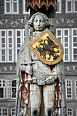 UNESCO Welterbe Bremer Rathaus und Roland Statue, Hansestadt Bremen, Deutschland