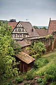 UNESCO World Heritage Maulbronn Monastery, timber frame house inside the monastery walls, Baden-Wuerttemberg, Germany