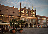 UNESCO Welterbe Hansestadt Lübeck, historisches Rathaus, Schleswig-Holstein, Deutschland