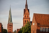 UNESCO Welterbe Hansestadt Lübeck, Kirchtürme der Altstadt, Schleswig-Holstein, Deutschland