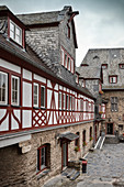 UNESCO World Heritage Upper Rhine Valley, Stahleck castle courtyard, Rhineland-Palatinate, Germany