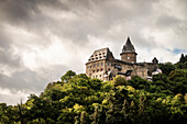 UNESCO Welterbe Oberes Mittelrheintal, Burg Stahleck, Rhein, Rheinland-Pfalz, Deutschland