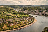 UNESCO World Heritage Upper Rhine Valley, Rheinschleife around Boppard, Rhineland-Palatinate, Germany