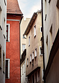 UNESCO Welterbe Regensburger Altstadt, Gasse der Altstadt Regensburg, Bayern, Deutschland