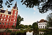 UNESCO Welterbe Muskauer Park - Fürst Pückler Park, Neues und Altes Schloss, Bad Muskau, Lausitz, Sachsen, Deutschland