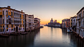 Sunrise at the Grand Canal, Venice, UNESCO World Heritage Site, Veneto, Italy, Europe