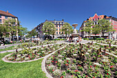 Gaertnerplatz square, Munich, Bavaria, Germany, Europe