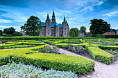 Rosenborg Castle seen from the gardens of Kongens Have, Copenhagen, Denmark, Europe