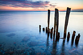 poles, pole, stones, beach, Baltic Sea, Hohwacht, Schleswig Holstein, Germany